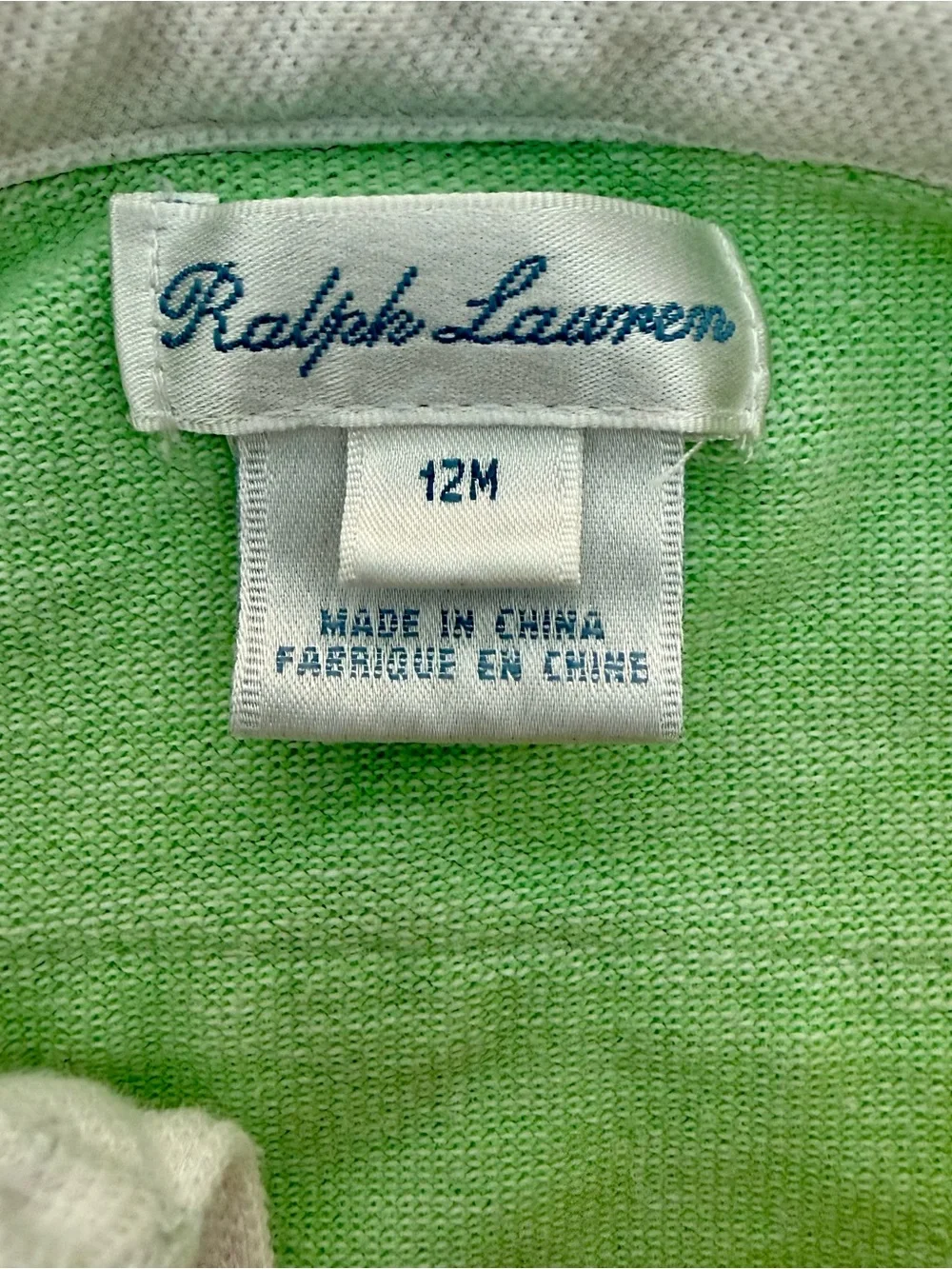 Ralph Lauren Baby Patchwork Polo Dress 12M Pastel ADORABLE classic like new!